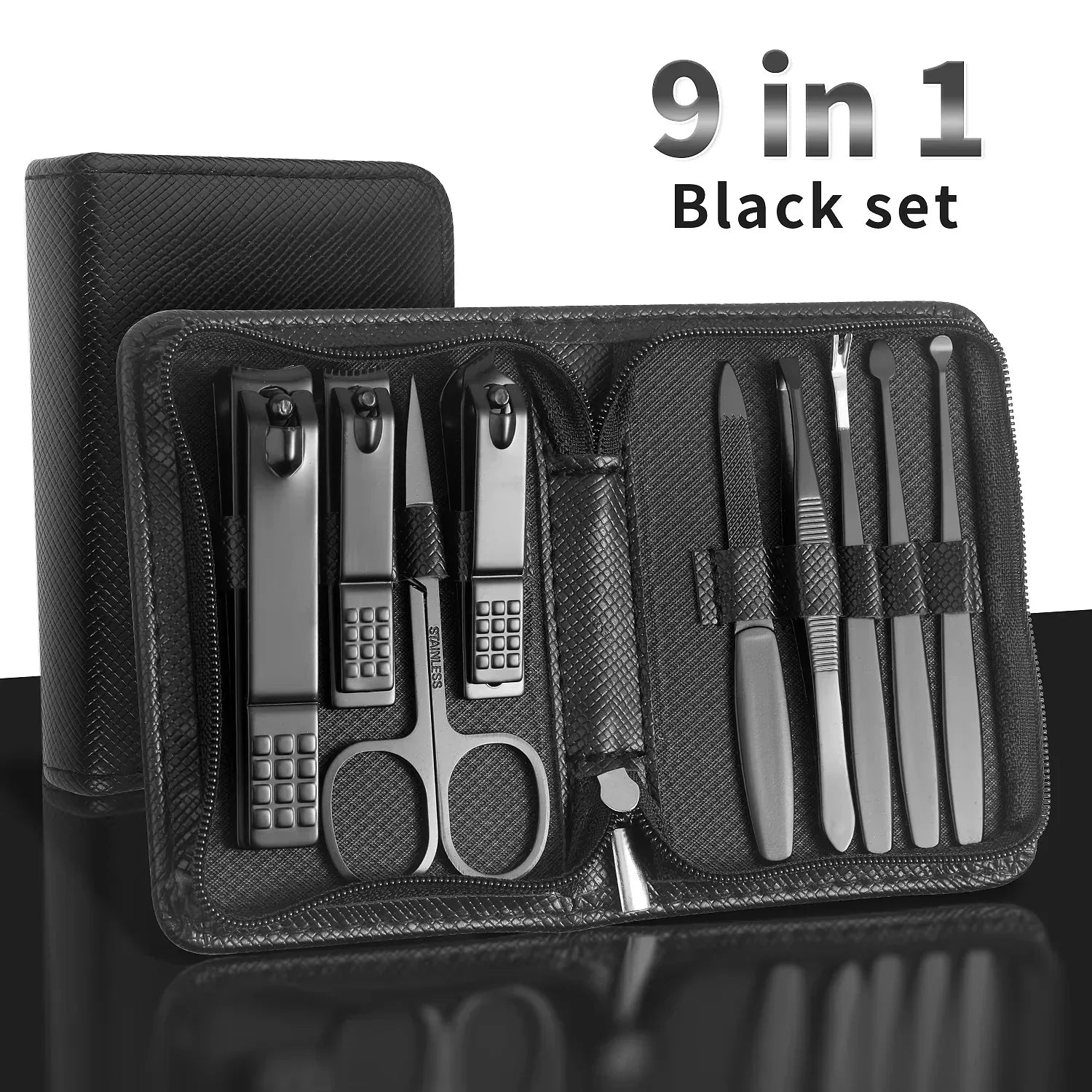 9/40 pcs Full Function Manicure Set, Stainless SteelNail Clippers Pedicure Kit - Empire P.E