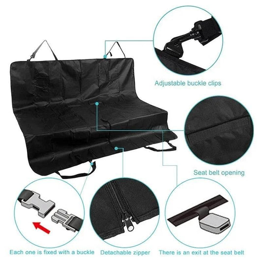 Dog Car Seat Cover Waterproof Pet Carrier Backseat Cushion Mat for Dogs Folding Cat Hammock Trunk Rear Back Seat - Empire P.E