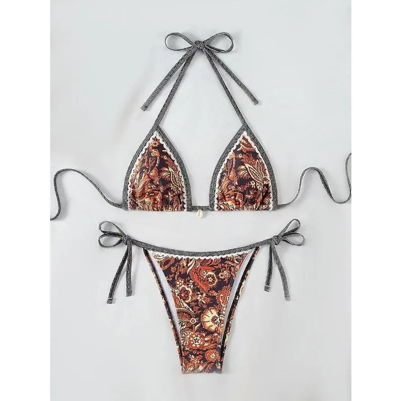2026 New Halter String Triangle Two Piece Bikini