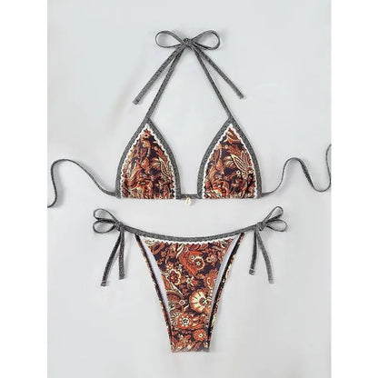 2026 New Halter String Triangle Two Piece Bikini