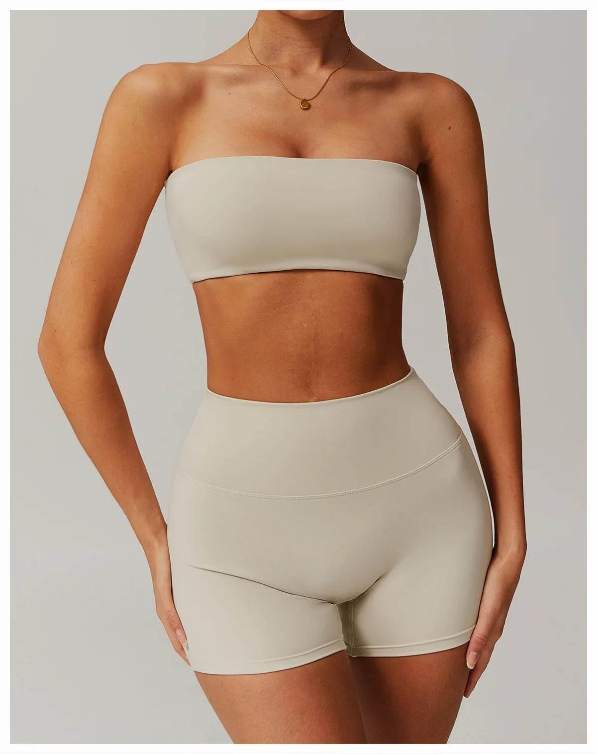 New Women Yoga Shorts High Waist Beautiful Buttocks Gym Sexy Feel V-shaped Shorts Sports Fitness Tights Push up Run Leggings - Empire P.E