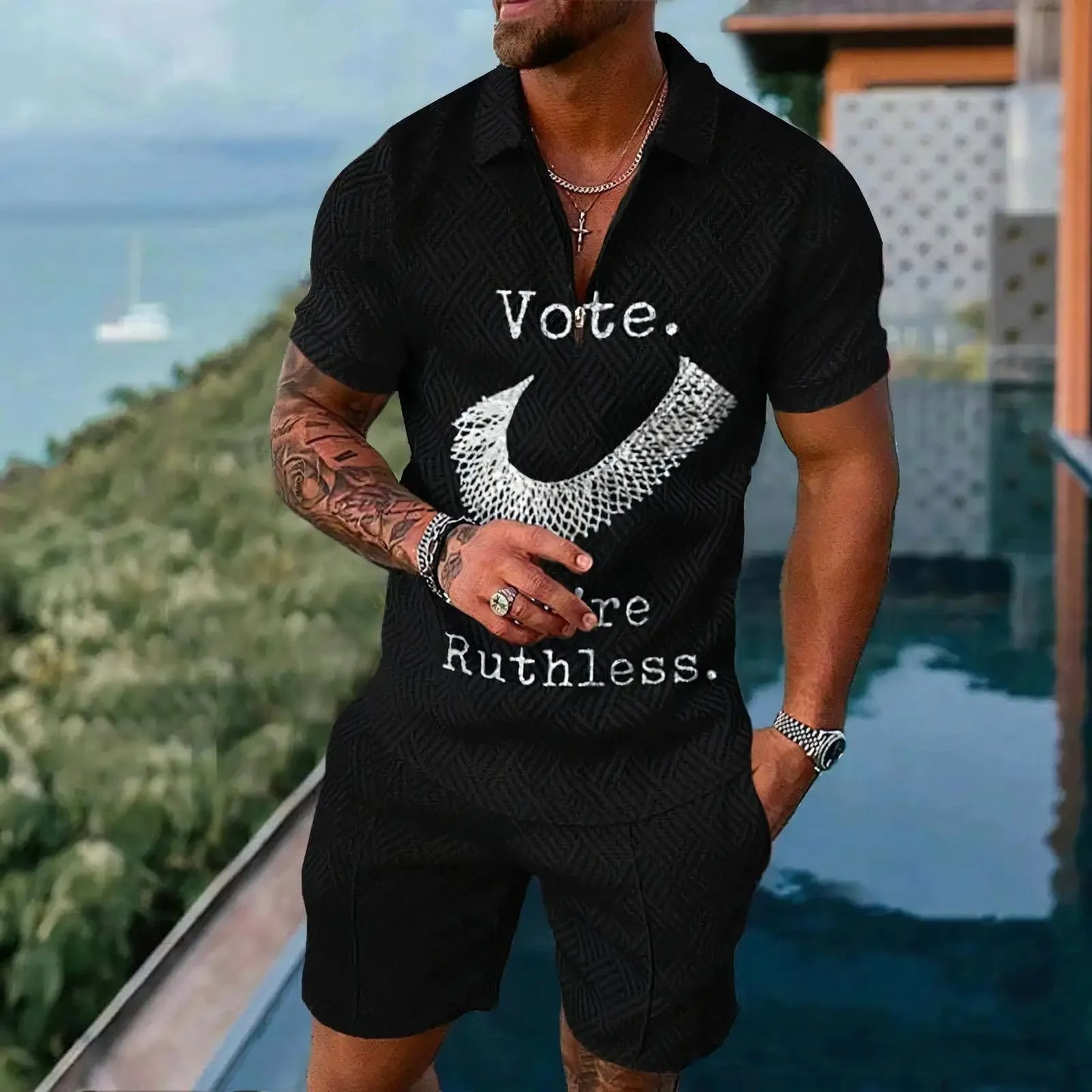 Graphic Men's Polo Shirt Sets - Empire P.E