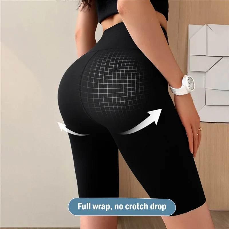 Sports Short Leggings Gym Fitness Push Up Shorts Women Yoga Slim Fit Half Pants Elastic High Waist Summer Thin Workout Tights - Empire P.E