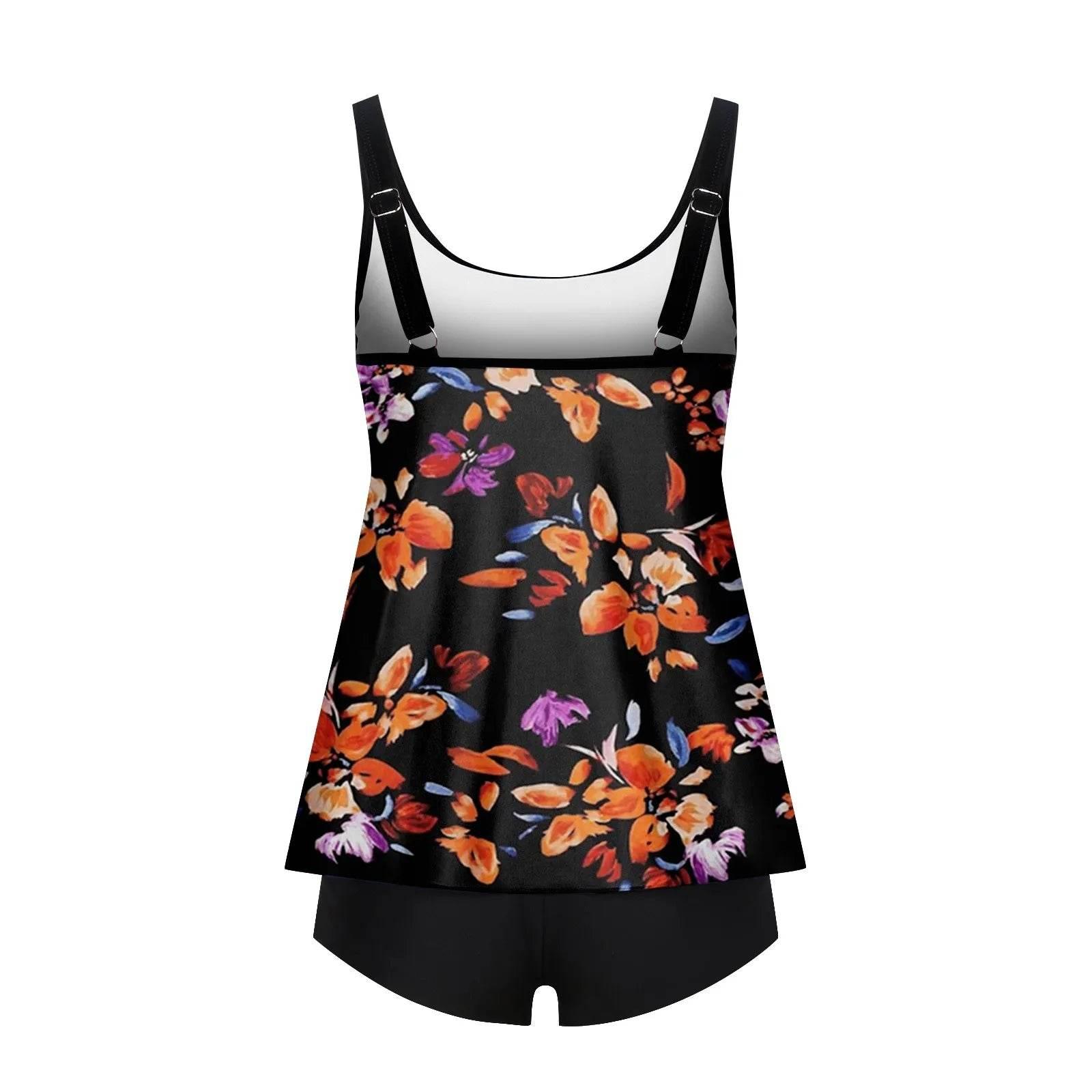 2024 Personality Popular Women's Swimsuit Sexy Printed Vest Shorts Swimsuit Two-Piece Set Soft And Comfortable Swimwear - Empire P.E