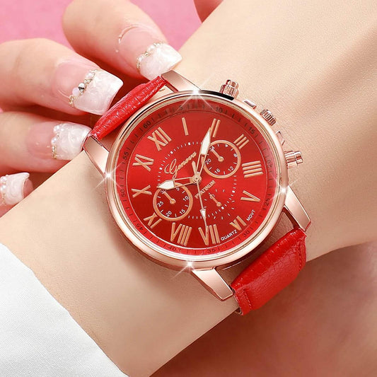 5PCS/Set Women's Multi Color Watch - Empire P.E