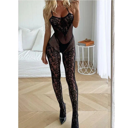 Teddies Bodysuit Fashionable Flower Print - Empire P.E
