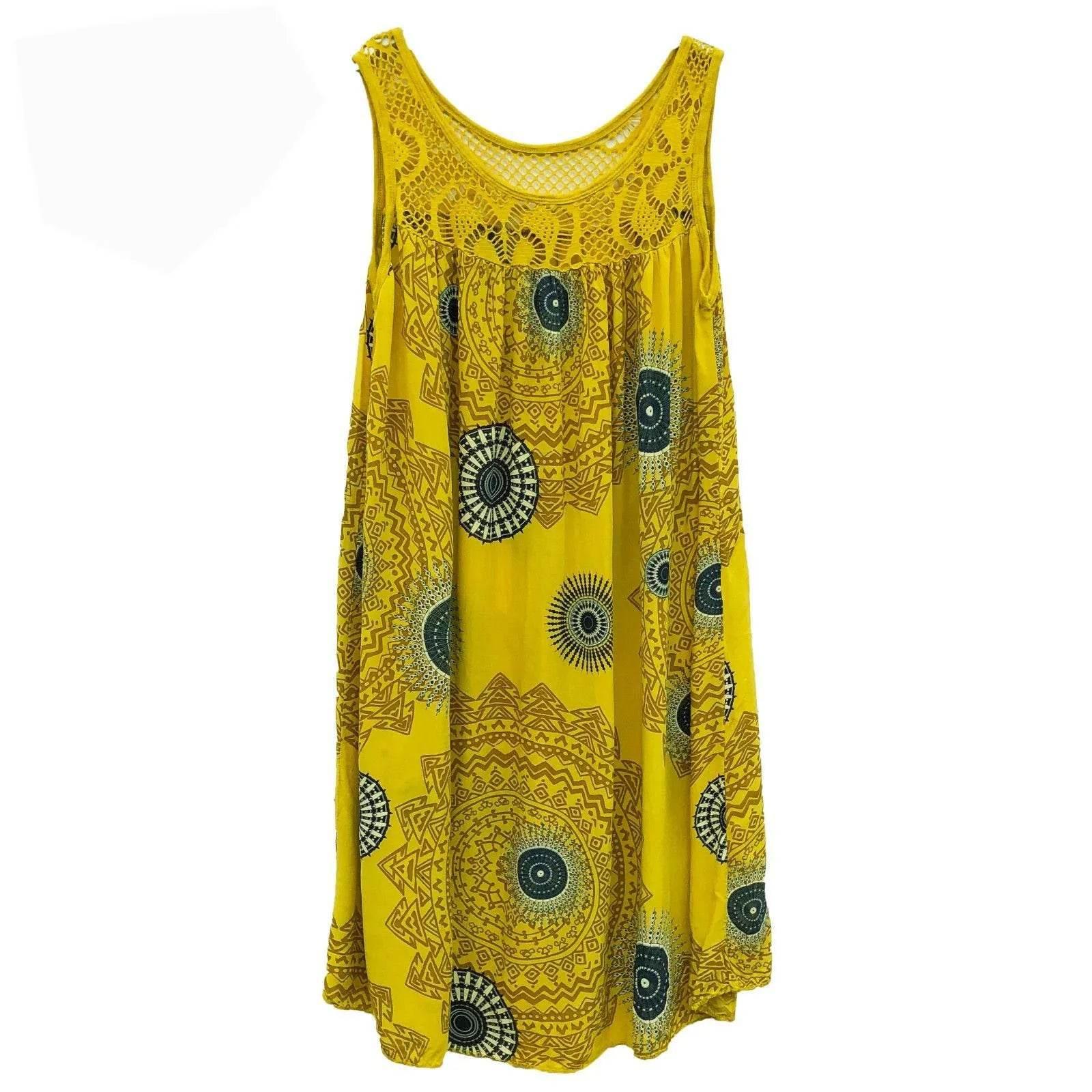 Women's clothing summer sleeveless camisole dress lace print sleeveless large swing loose sexy dress long skirt plus size - Empire P.E