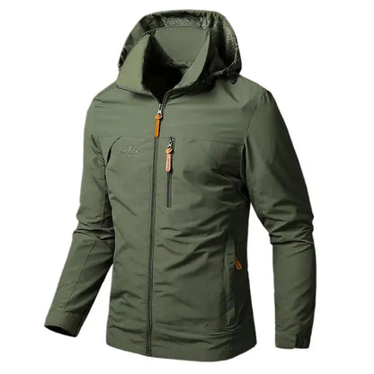 Men's Windbreaker Waterproof Military Hooded Coat - Empire P.E