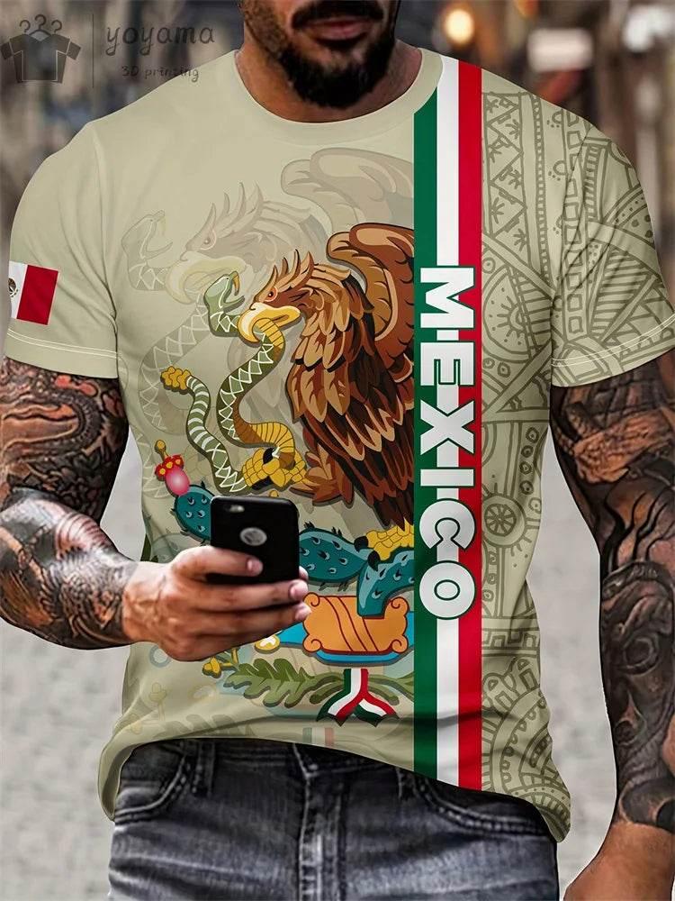T shirts Tops Short Sleeve Tee Man T-shirt Personalized T-shirt Mexican Style Graphic T shirts Clothes Men Vintage Clothes Top - Empire P.E