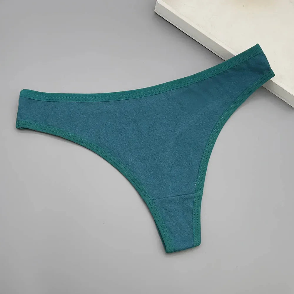 5 PCS Sexy G-String Cotton Women Underwear G String Thong - Empire P.E