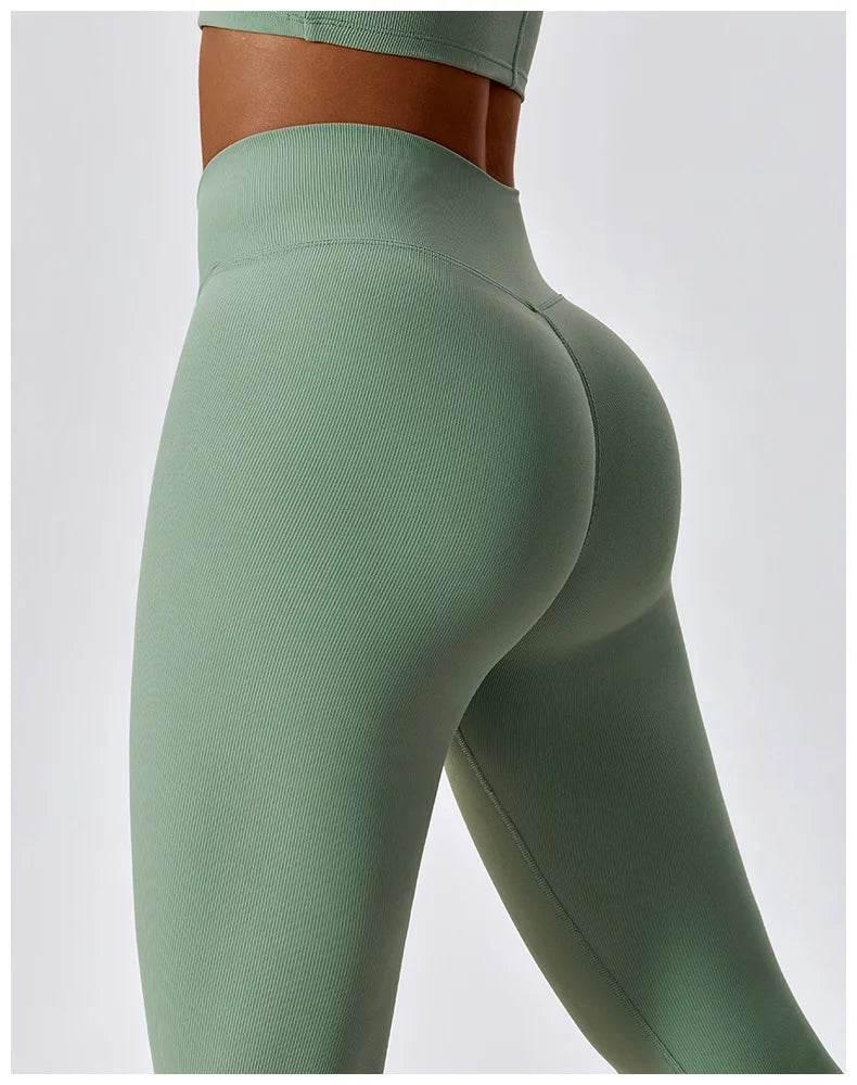 2PCS Seamless Yoga Set Gym Clothes Sportswear Yoga Suits For Women Fitness Rib Tracksuits Sports Bra Gym Leggings Sports Suits - Empire P.E