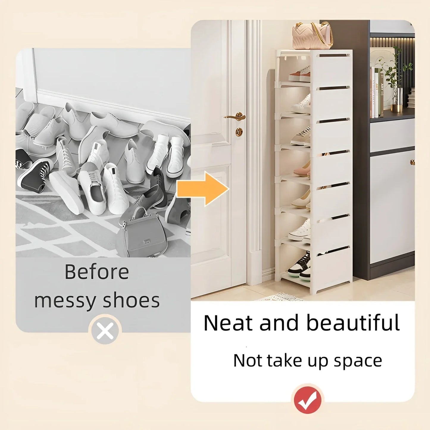 1pc 6/8 Layers Shoe Organizer Rack