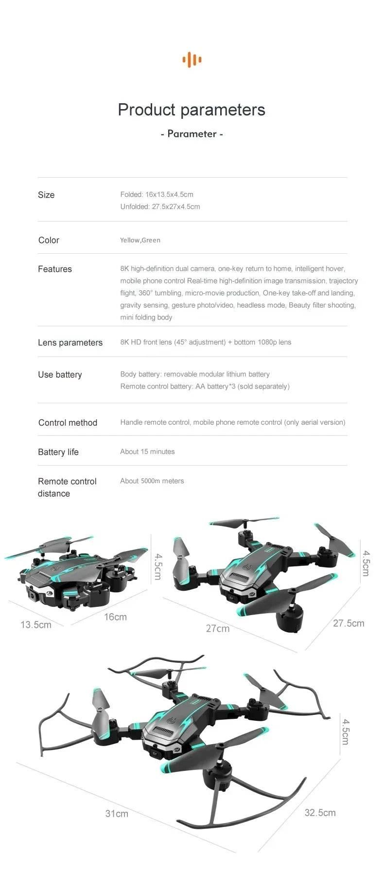 Drone G6 Pro 5G GPS Brushless Motor Professional 8K HD Aerial Photography Obstacle Avoidance UAV Four-Rotor Helicopter Toys - Empire P.E