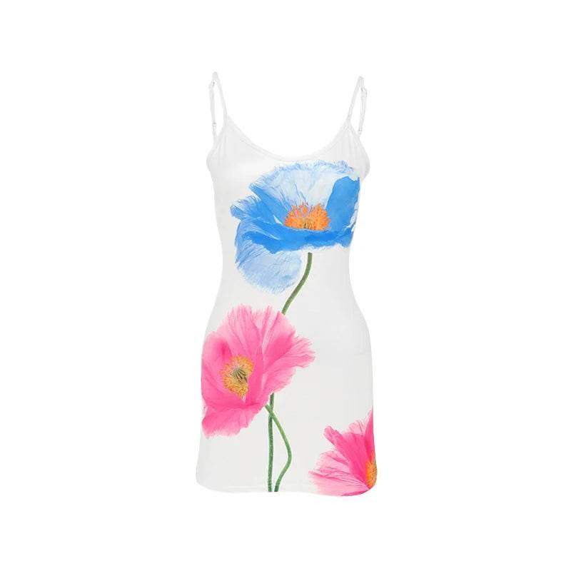 Sexy Mini Dress Women Summer New White Fashion O-Neck - Empire P.E