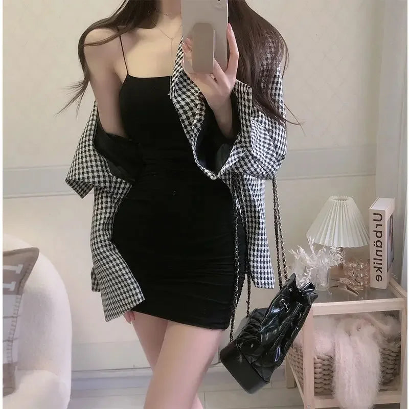 Elegant Solid Sling Sleeveless Type A Sheath Mini Short Dresses - Empire P.E