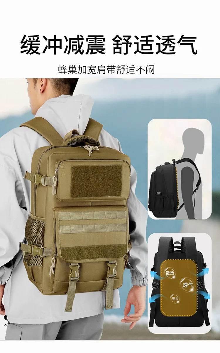 40L Waterproof Outdoor Tactical Backpack Men Travel Daypack Climbing Hiking Trekking Hunting Fishing Camping Sports Rucksacks - Empire P.E