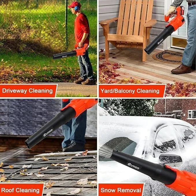 Cordless Leaf Blower with 2 * 4.5Ah Batteries and 2 Tubes - Empire P.E