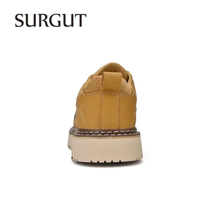 Men Retro Casual Leather Flats 2025