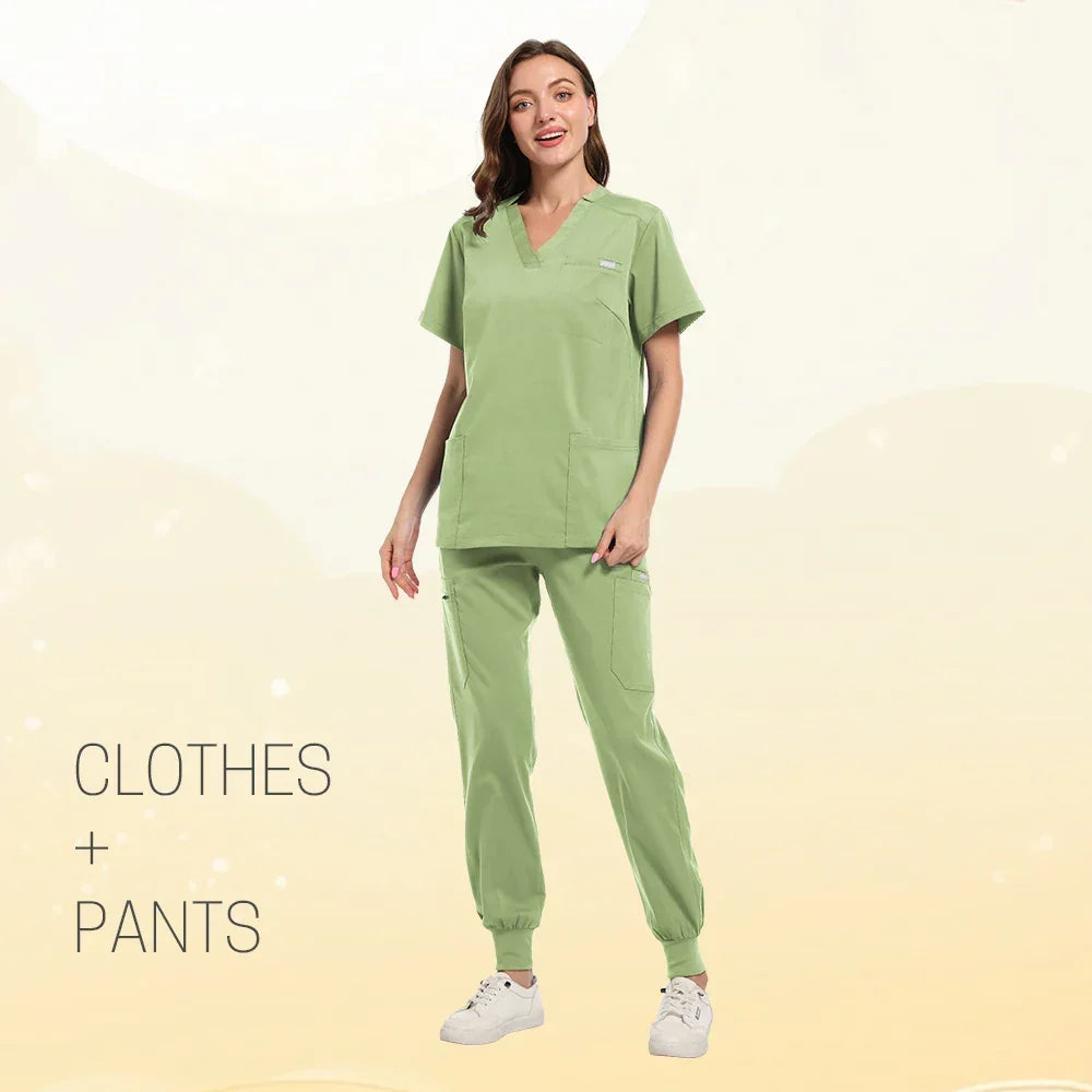 Multicolor Women Pet Shop Doctor Scrub Set