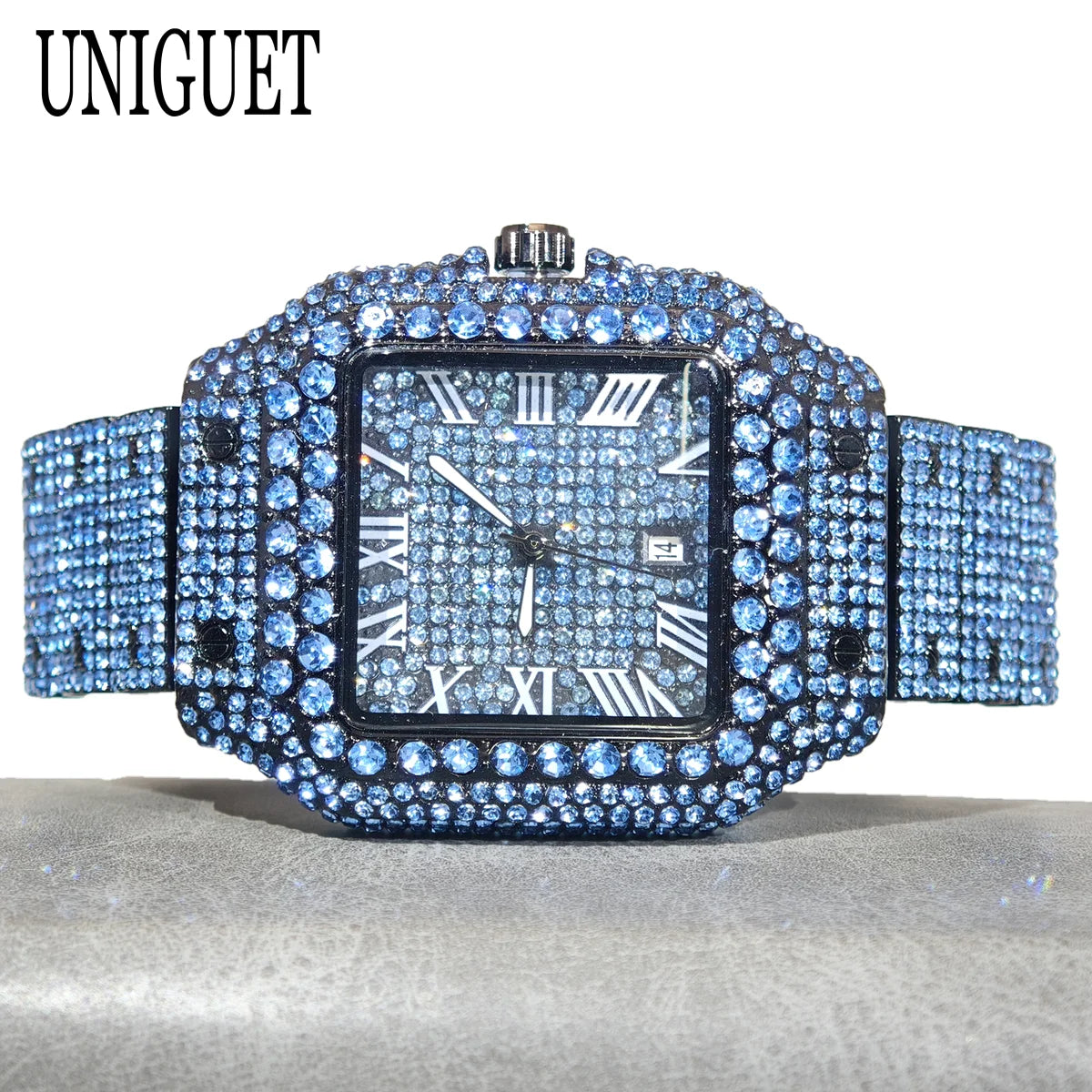 Green Diamond Watch For Men