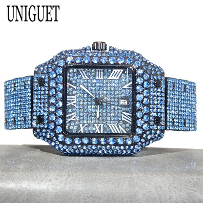 Green Diamond Watch For Men