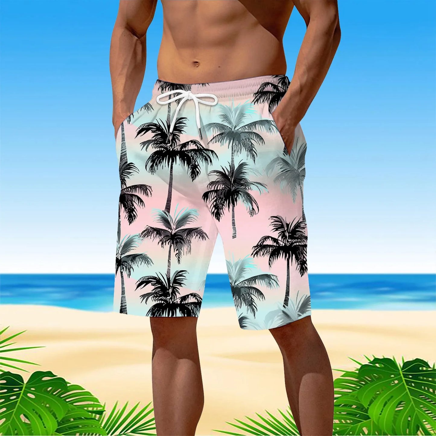 Personality Hawaii Summer Tropics Beach Shorts
