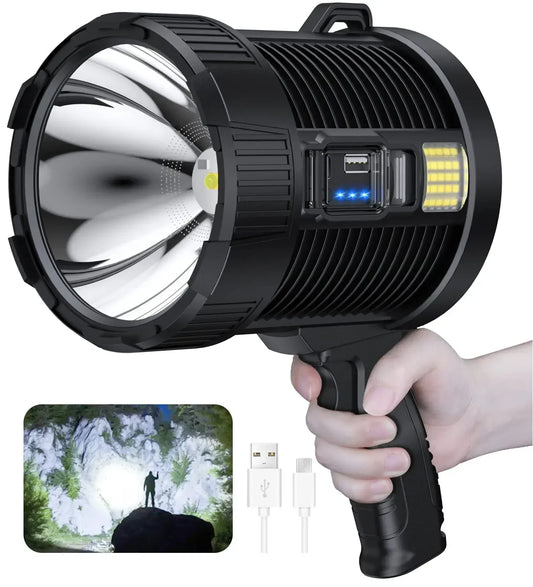 Rechargeable Spotlight 900000 Lumens Led Spot Lights