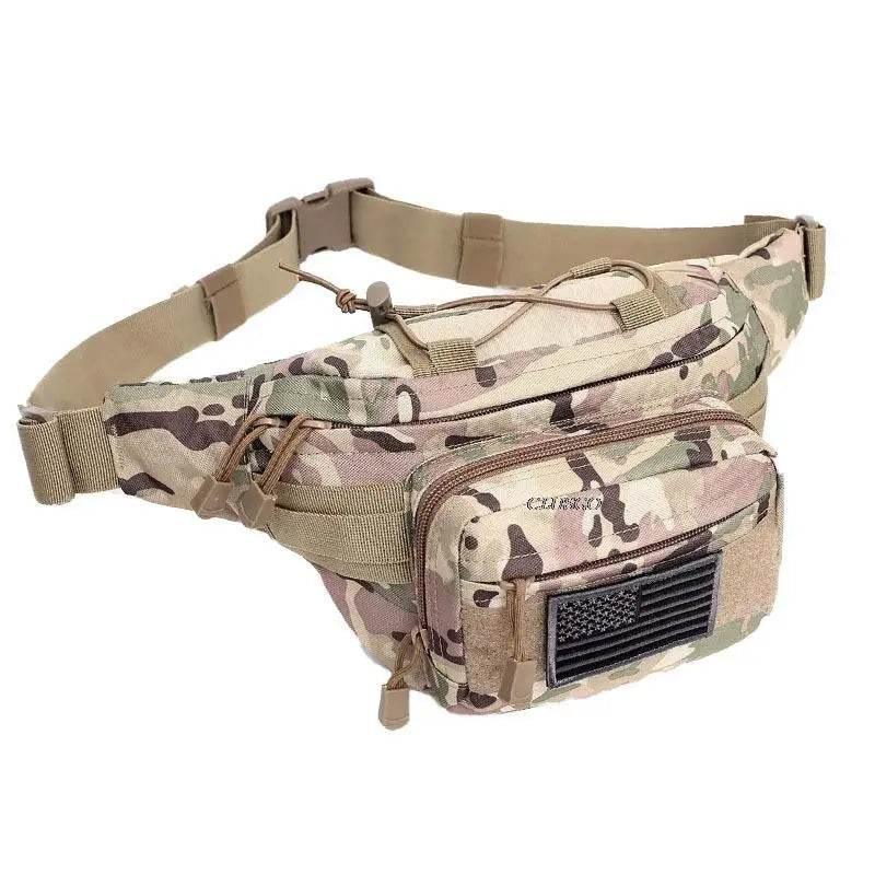 Outdoor Tactical Waist Bag 600D Nylon Oxford Outdoor EDC Fanny Pack Utility Waist Pouch Outdoor Bumbag Hunting Camping Hip Bags - Empire P.E
