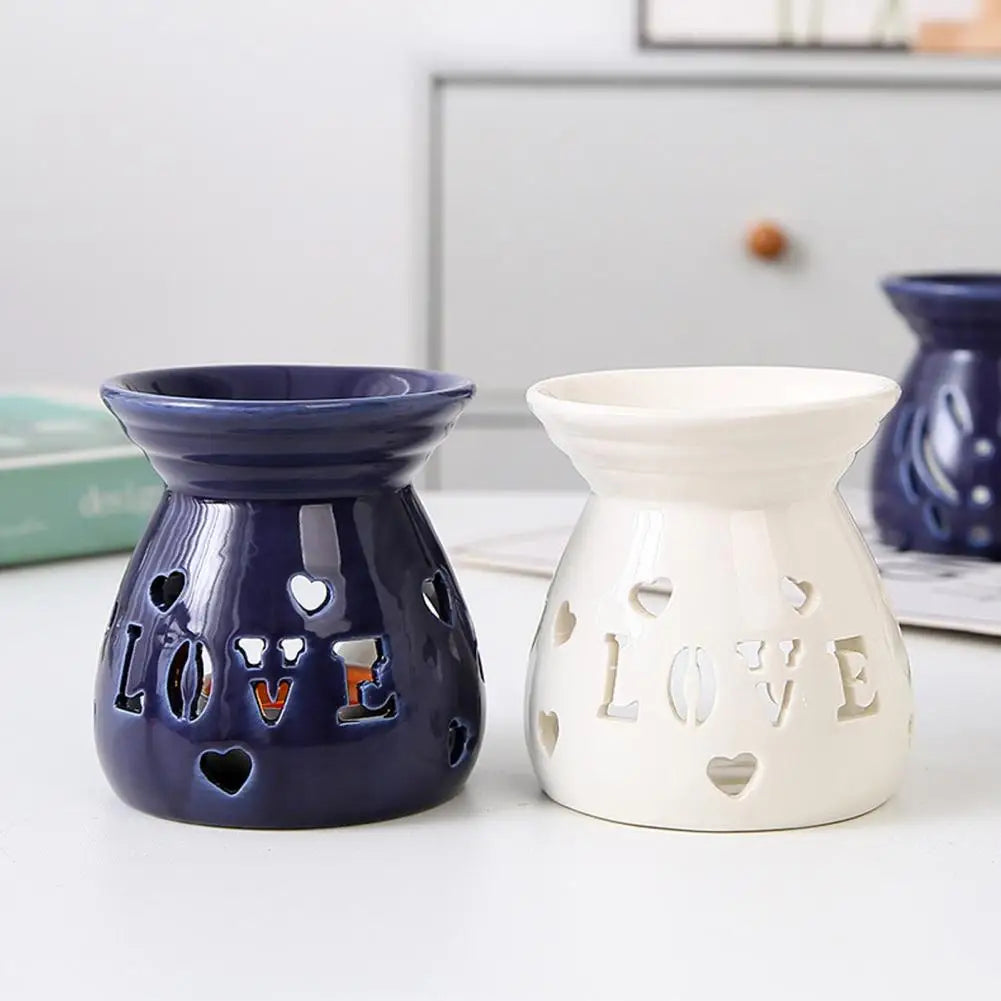 Ceramic Tea Light Candle Holder Small Essential Oil Burner