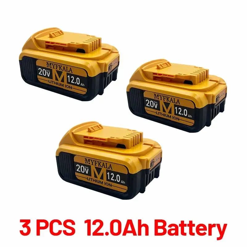 New 100% Original 12000mAh 20V for Dewalt Power Tool Battery DCB206 20V 18.0Ah Battery DCB206 20V Battery DCB205 DCB200 - Empire P.E