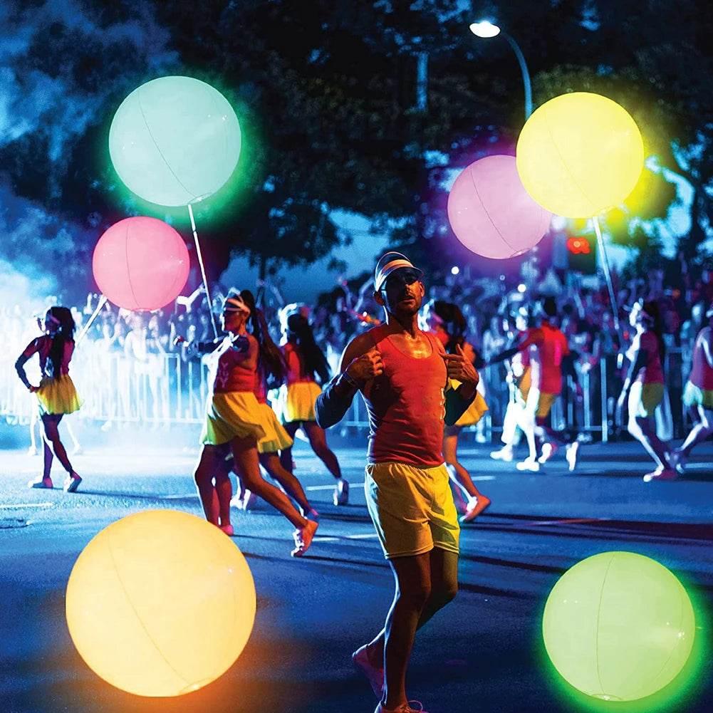 16 Colors Floating Pool Lights 90cm Large Inflatable Pool Beach Ball For Water Pool Party Outdoor Balloon LED Garden Ball Light - Empire P.E