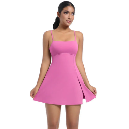 Women Yoga Tennis Skirts Gym Golf Running Sports Fitness Jumpsuit Skirt Sports Overalls Fitness Suits Gym Tracksuit Dance Skirt - Empire P.E
