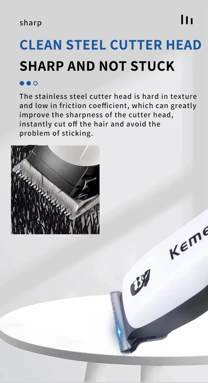 Kemei KM-PG809A KM-PG232 LCD USB Charging Hair Clipper Adjustable - Empire P.E