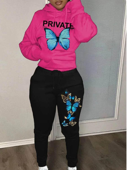 Autumn Fashion Letter Print Hoodie Sets - Empire P.E