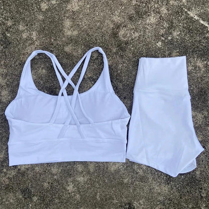 Yoga 2 Piece Gym Sports Shorts Set - Empire P.E