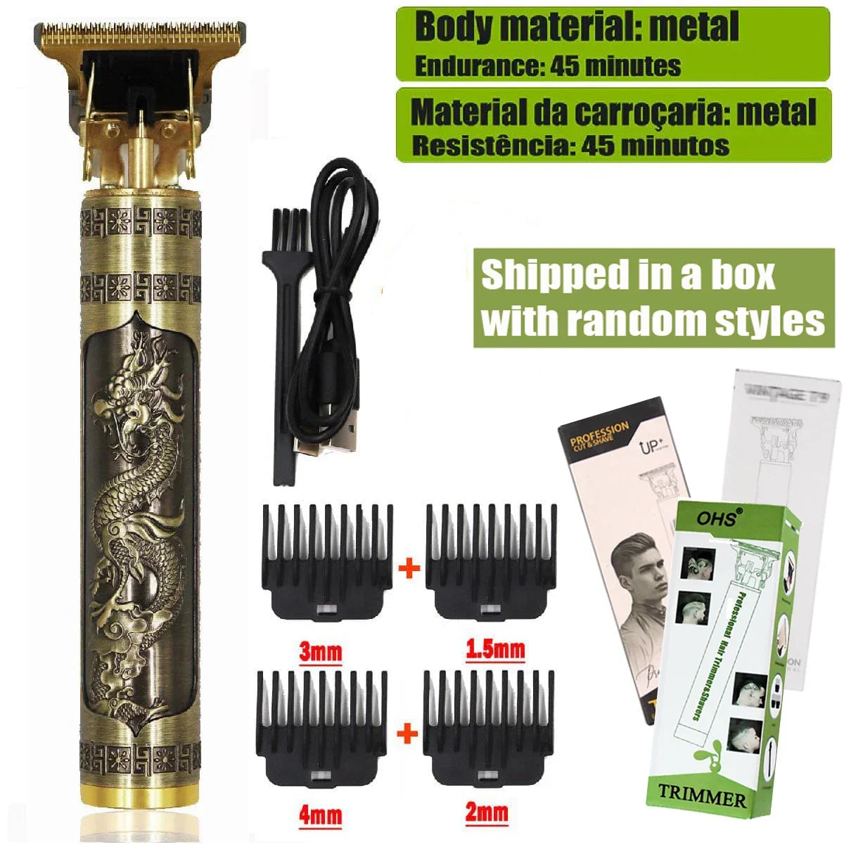 Vintage T9 Hair Clipper Beard Shaving Body Hair Trimmer Clippers - Empire P.E
