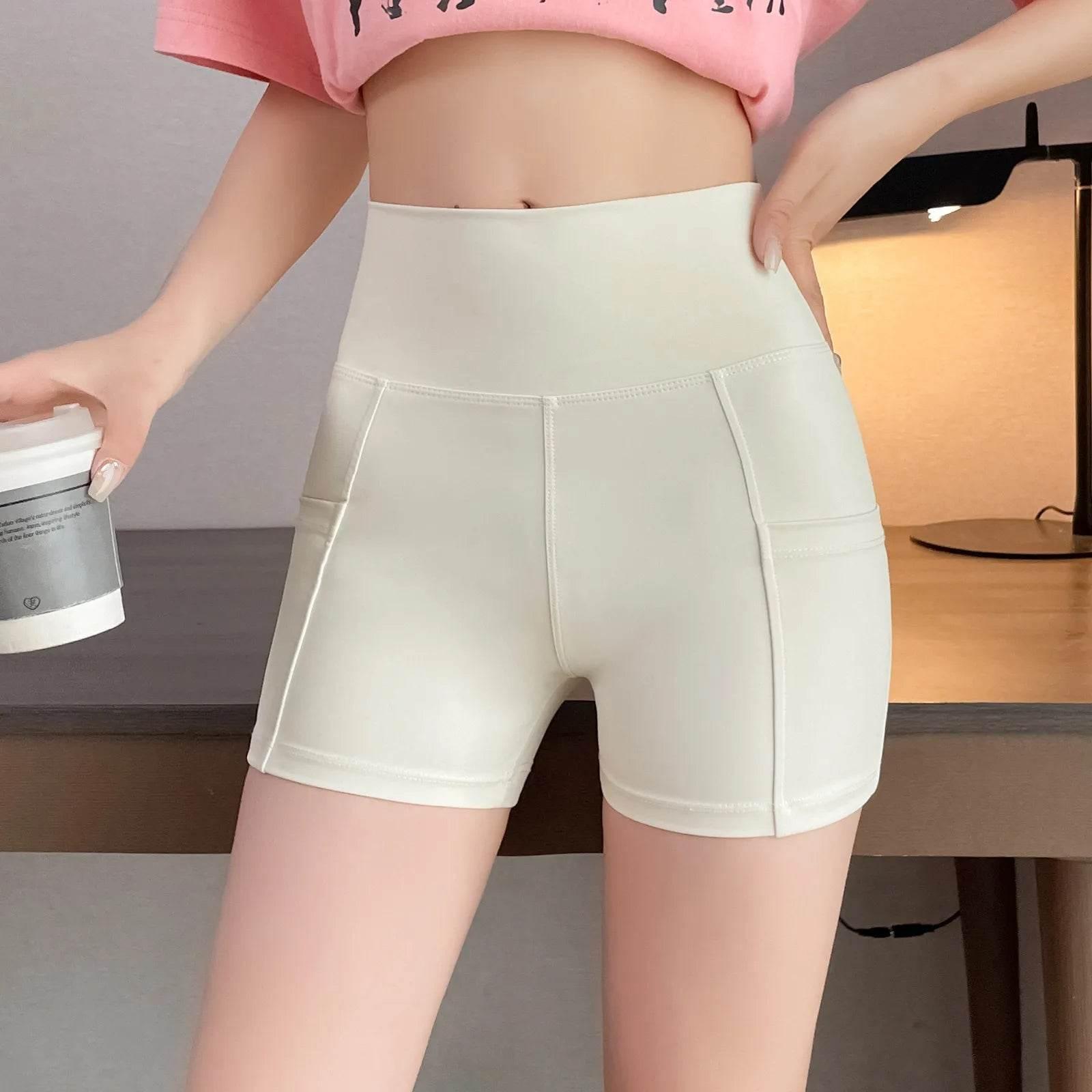 Women Sports Short Yoga Shorts High Waist Breathable Soft Fitness Tight Women Yoga Legging Shorts Cycling Athletic Gym Shorts - Empire P.E