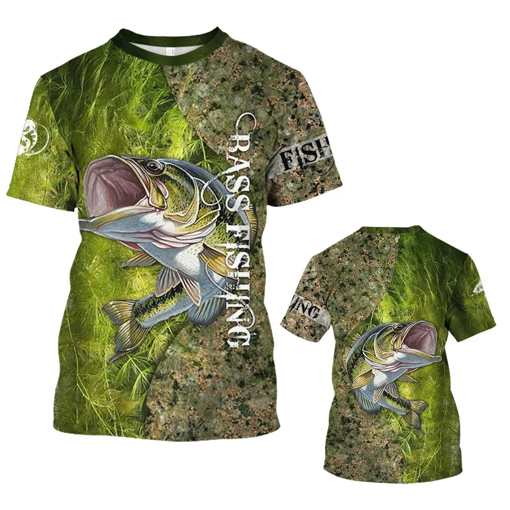 New Fishing Shirt Men's Summer Clothing Fish Graphic - Empire P.E