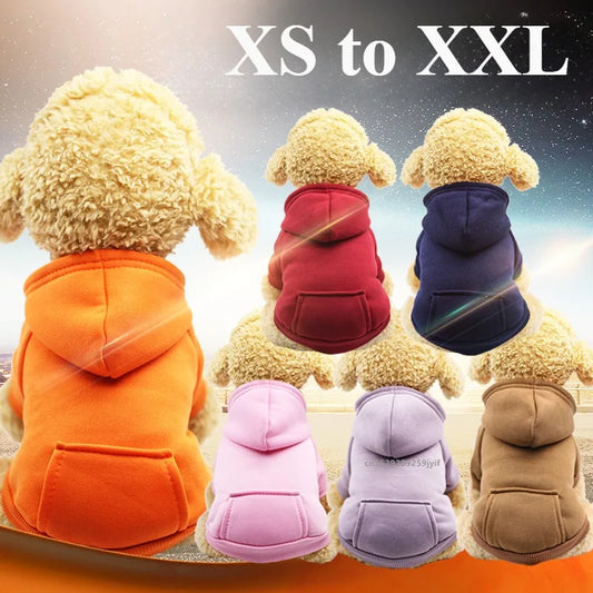 Dog Winter Hooded Sweatshirt