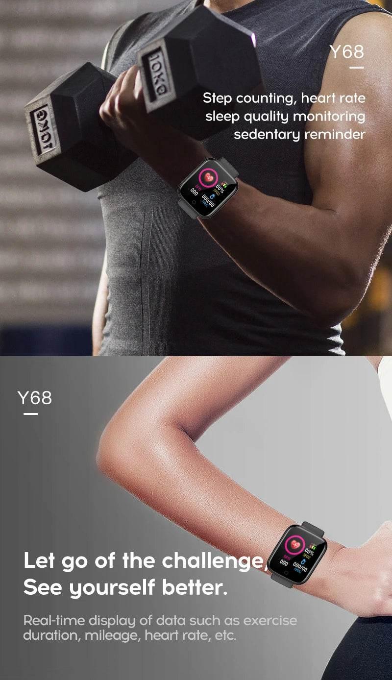 Smart Watch For Women & Men Wristwatch Bluetooth Connected - Empire P.E