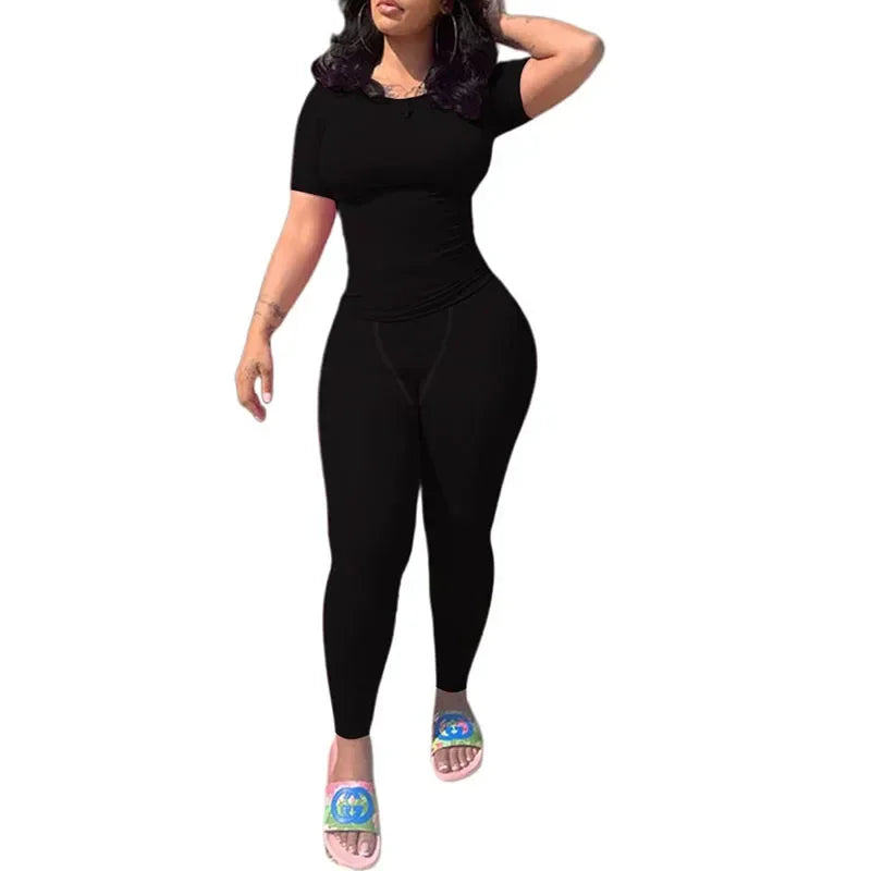 Lounge Wear Ribbed Casual 2 Piece - Empire P.E