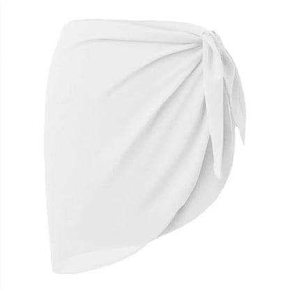 Women's Summer Beach Sarong Coverup Bikini Wrap Sheer Short Skirt
