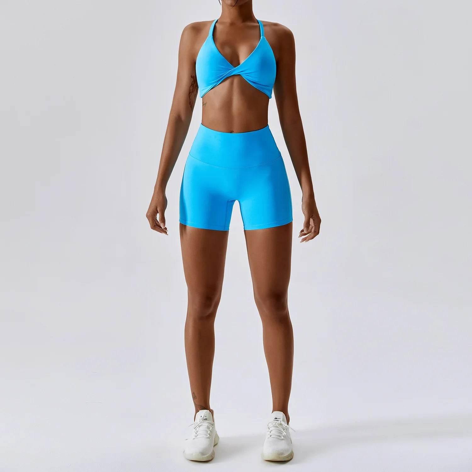 Yoga Set Women's Tracksuit Fitness Sports Set Workout Clothes For Women Gym Set Women Outfits Sports Bra Yoga Pants Yoga Suit - Empire P.E