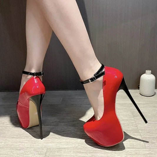 New Sexy Extreme Thin High Heels Buckle Strap - Empire P.E