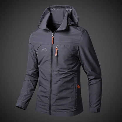 Men's Windbreaker Waterproof Military Hooded Coat - Empire P.E