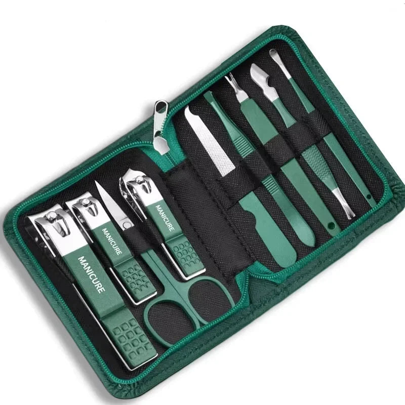9/40 pcs Full Function Manicure Set, Stainless SteelNail Clippers Pedicure Kit - Empire P.E