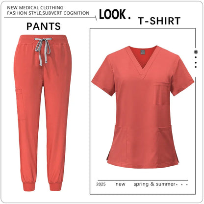 Clinic Workwear Unisex Medical Nurse Scrub Set