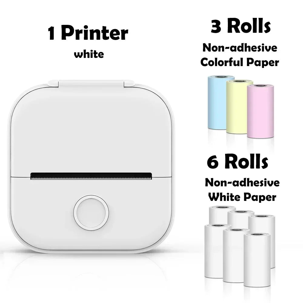 Portable Mini Wireless Thermal Pocket Printer Self-adhesive Stickers - Empire P.E