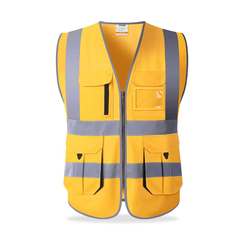 Reflective Safety Vest Multi Pockets Workwear