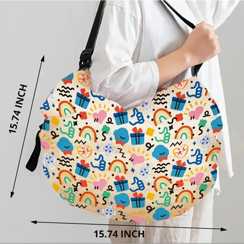1pc Foldable Shopping Bag Eco-friendly Waterproof Portable Storage Bag - Empire P.E